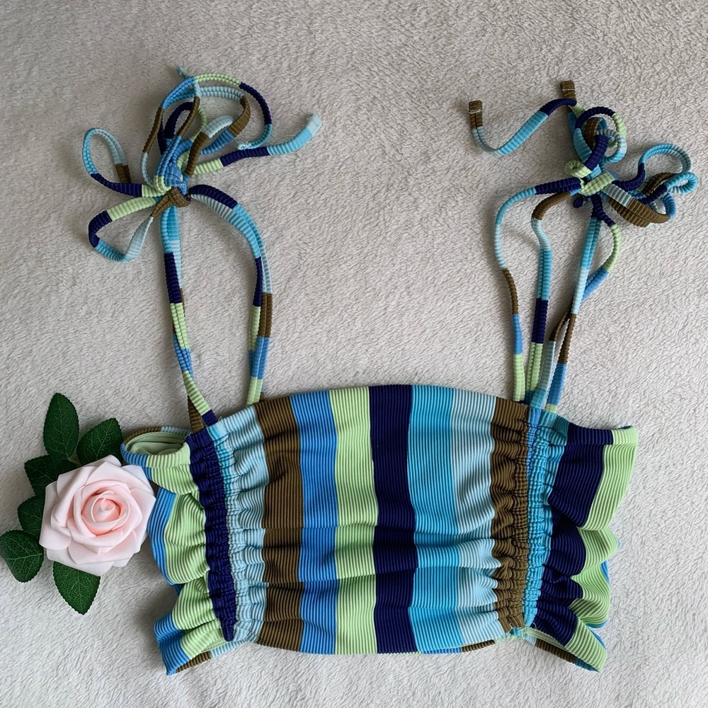 Aerie Ribbed Longline Bandeau Top